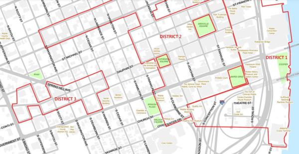 Entertainment district Map Mobile