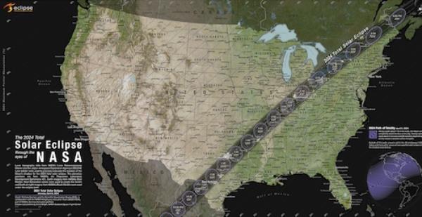 Solar eclipse path