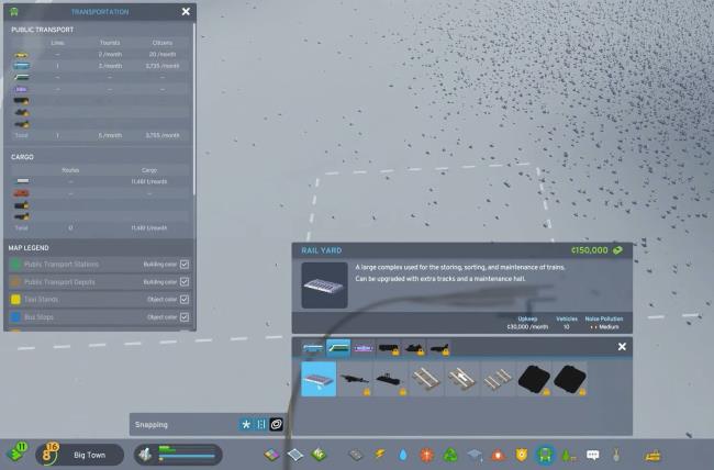 Rail Yard in Cities: Skylines 2.