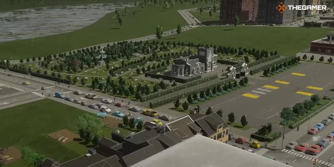 The Cemetery in Cities: Skylines 2.