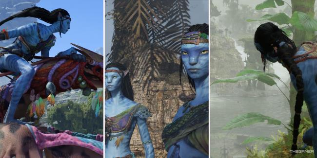 Avatar Fro<em></em>ntiers Of Pandora combined images of Na'vi and ikran