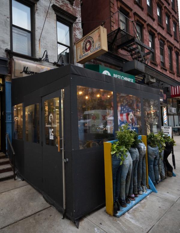 The exterior of the Hummus Kitchen, located at 1613 Second Ave. on the Upper East Side.