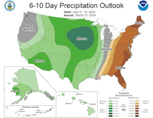 6-10 day rainfall outlook