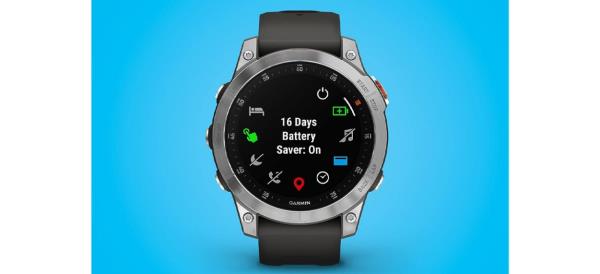 Garmin epix Gen 2 on aqua background